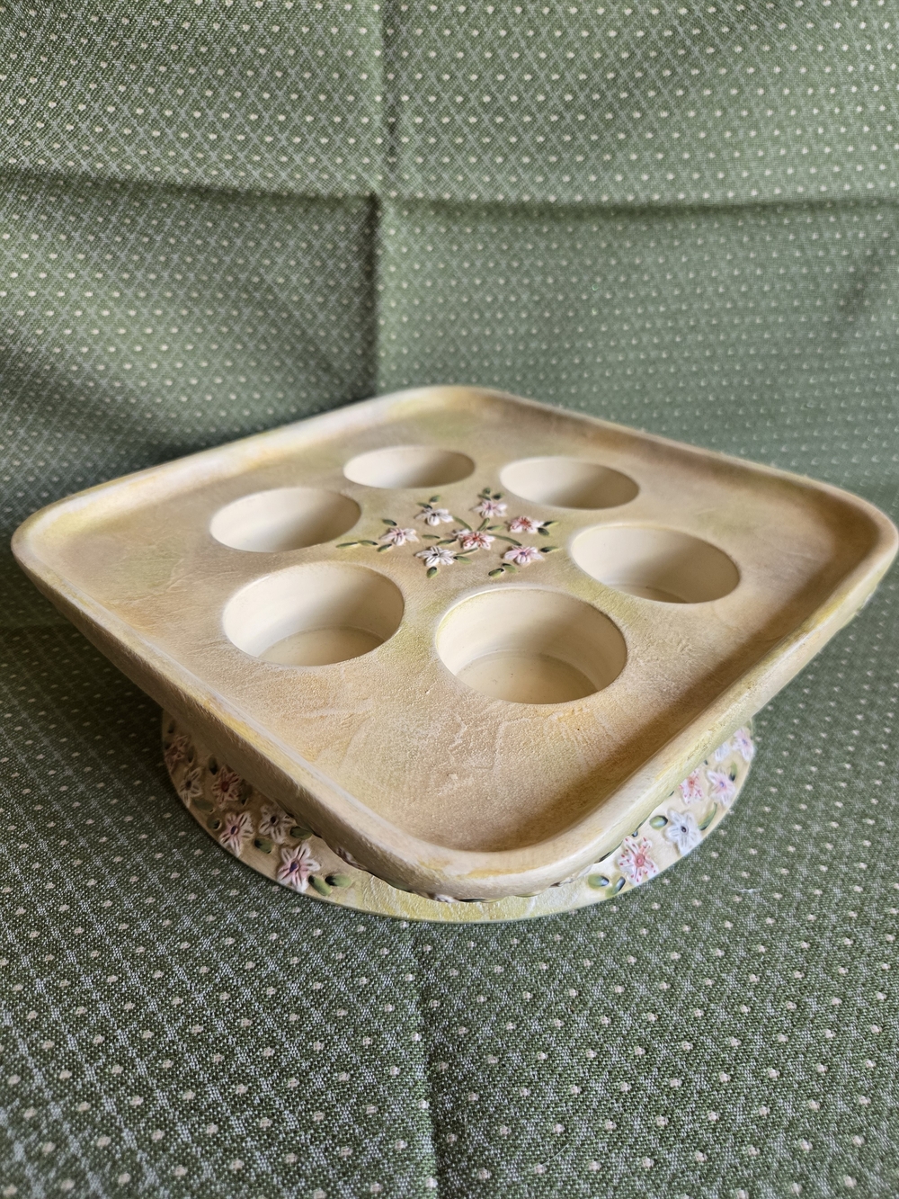 Partylite Terrace Blossom 6 Tealight Holder With Original Box Vintage - Picture 9 of 11